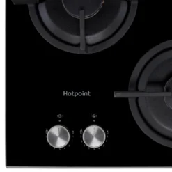 Hotpoint HGS61SBK 60cm Gas Hob - Black -Hoover Kitchen Supply Shop 13950694 8714985910678630