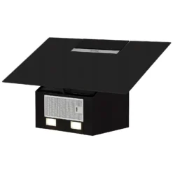 Bosch Serie 2 DWK87EM60B 80 Cm Angled Chimney Cooker Hood - Black -Hoover Kitchen Supply Shop 13950702 1004985911221051