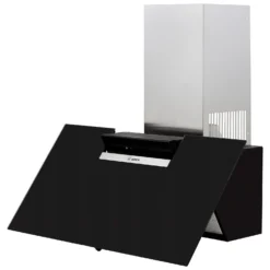 Bosch Serie 2 DWK87EM60B 80 Cm Angled Chimney Cooker Hood - Black -Hoover Kitchen Supply Shop 13950702 1334985911364358