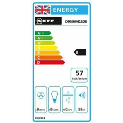 NEFF N50 D95IHM1S0B 89 Cm Angled Chimney Cooker Hood - Black -Hoover Kitchen Supply Shop 13950706 2074985910882522