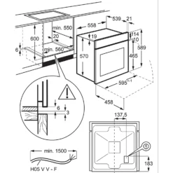 Zanussi ZPV2000BXA Built In Electric Single Oven And Ceramic Hob Pack - Stainless Steel / Black -Hoover Kitchen Supply Shop 13950714 9704985909832129