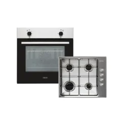 Zanussi ZPG2000BXA Built In Electric Single Oven And Gas Hob Pack - Stainless Steel