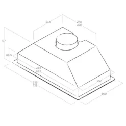 Elica ERA-HE-SS-80 73cm Canopy Cooker Hood - Stainless Steel - For Ducted/Recirculating Ventilation -Hoover Kitchen Supply Shop 14200022 1445011778159544