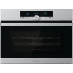 Hisense BIM44321AX Built In Compact Electric Single Oven With Microwave Function - Stainless Steel