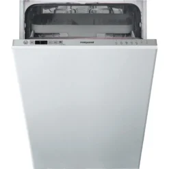 Hotpoint HSIC3M19CUKN Fully Integrated Slimline Dishwasher - Silver Control Panel With Fixed Door Fixing Kit