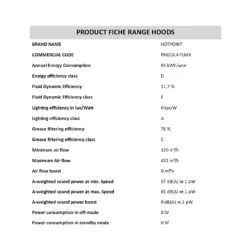 Hotpoint PHGC6.4FLMX 60cm Chimney Cooker Hood - Stainless Steel -Hoover Kitchen Supply Shop 14200045 1055011778079723