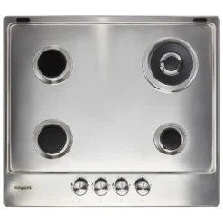 Hotpoint PPH60GDFIXUK 59cm Gas Hob - Silver -Hoover Kitchen Supply Shop 14200046 1875011750184880