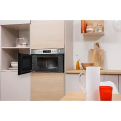 Indesit Aria MWI3213IX Built In Microwave With Grill - Stainless Steel -Hoover Kitchen Supply Shop 14200049 9045011759477545
