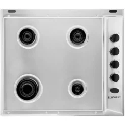 Indesit Aria PAA642IX/IWE 58cm Gas Hob - Stainless Steel -Hoover Kitchen Supply Shop 14200050 1675011750715529