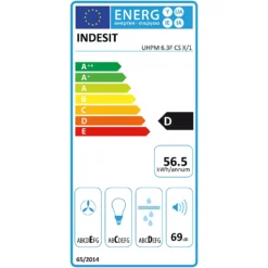 Indesit UHPM6.3FCSX/1 60cm Chimney Cooker Hood - Stainless Steel 6 Indesit UHPM6.3FCSX/1 60cm Chimney Cooker Hood - Stainless Steel -Hoover Kitchen Supply Shop 14200052 2145011777506804