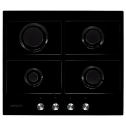 Samsung Prezio NA64H3000AK 60cm Gas Hob - Black / Glass -Hoover Kitchen Supply Shop 14200057 7245011750229166