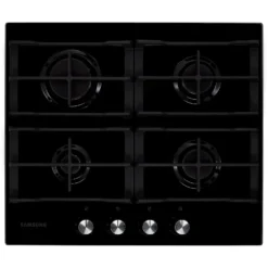 Samsung Prezio NA64H3000AK 60cm Gas Hob - Black / Glass