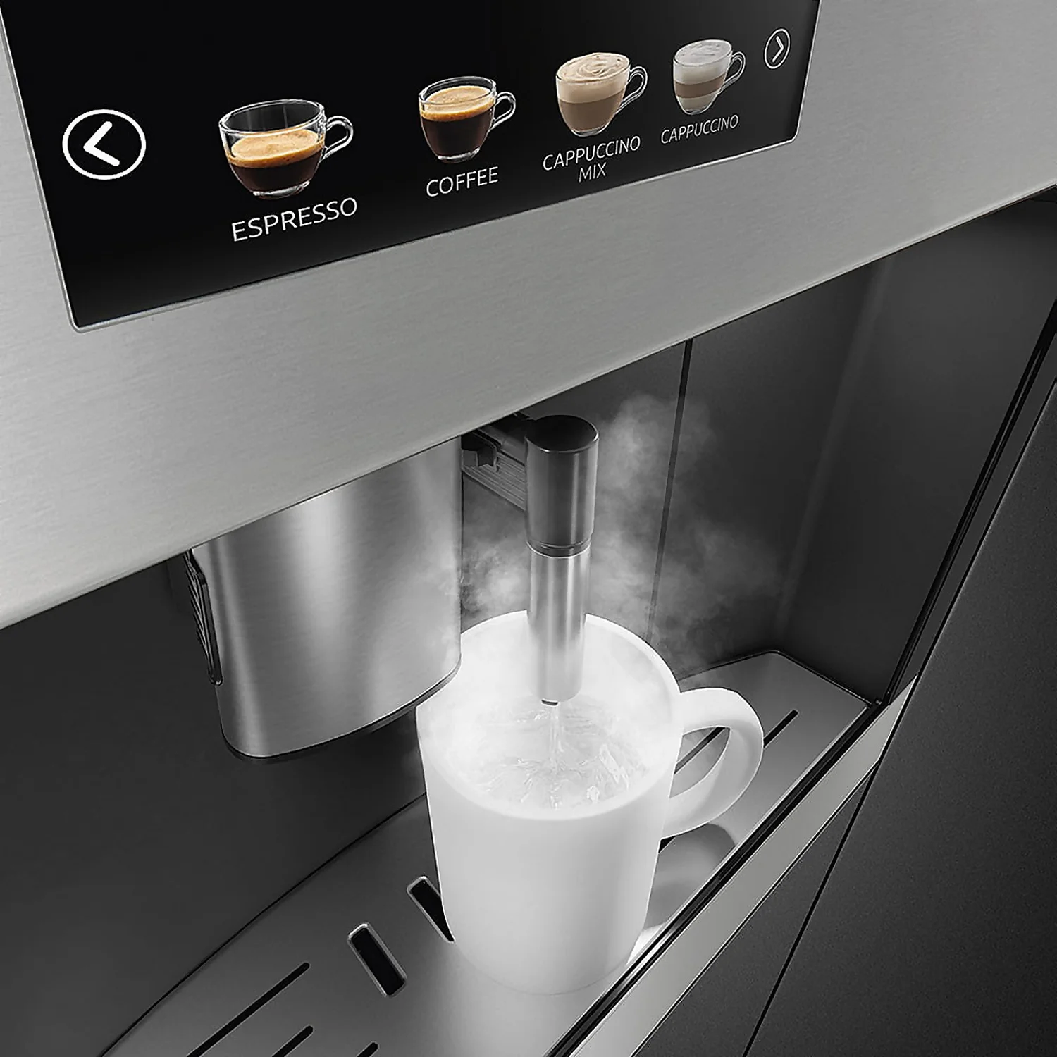 Smeg Classic CMS4303X Built In Bean To Cup Coffee Machine - Stainless Steel 8 Smeg Classic CMS4303X Built In Bean To Cup Coffee Machine - Stainless Steel - Image 6