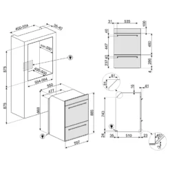 Smeg Classic DOSP6390X Built In Electric Double Oven - Stainless Steel -Hoover Kitchen Supply Shop 14200067 2095011759249179