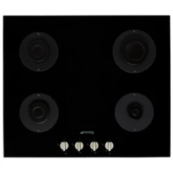 Smeg Piano Design PV264N 60cm Gas Hob - Black -Hoover Kitchen Supply Shop 14200081 6565011750570251