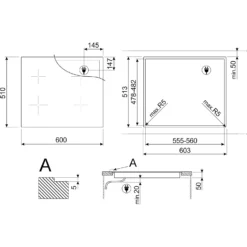 Smeg SI4642D 60cm Induction Hob - Black -Hoover Kitchen Supply Shop 14200083 1305011750070724