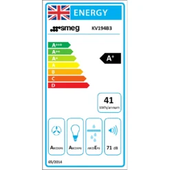 Smeg KV194B3 90cm Integrated Cooker Hood - Black Glass -Hoover Kitchen Supply Shop 14242413 2015027055625494