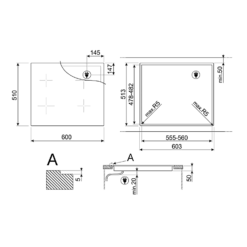 Smeg SIB2641D 60cm Induction Hob - Black -Hoover Kitchen Supply Shop 14586029 1115047231534542